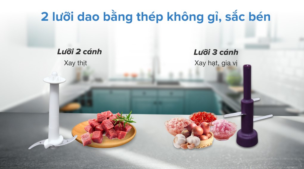 Máy xay thịt mini Philips HR2505