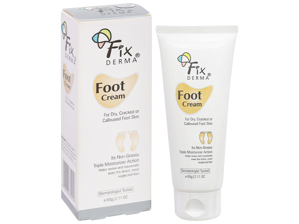 Kem dưỡng Fixderma Foot cấp ẩm làm mềm da gót chân tuýp 60g - 13