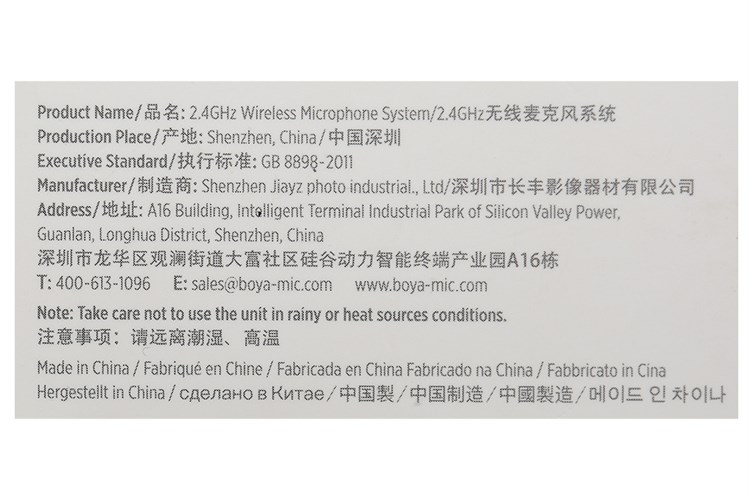 Micro cài áo không dây Type-C BOYA BY-WM3T2-U Màu Đen