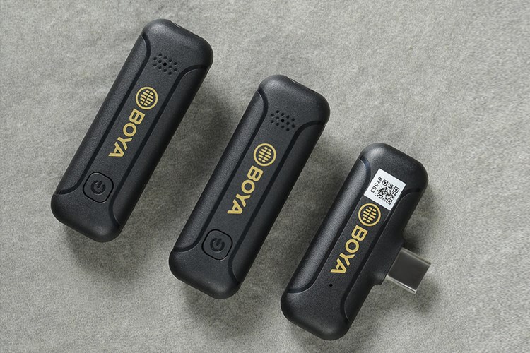 Micro cài áo không dây Type-C BOYA BY-WM3T2-U Màu Đen