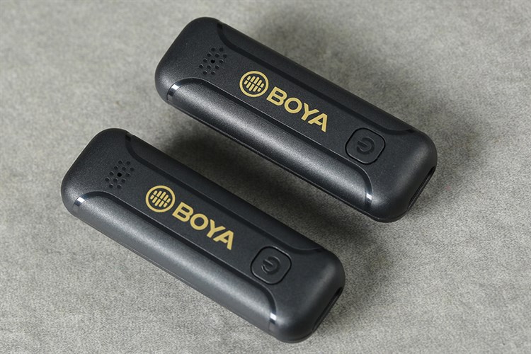 Micro cài áo không dây Type-C BOYA BY-WM3T2-U Màu Đen