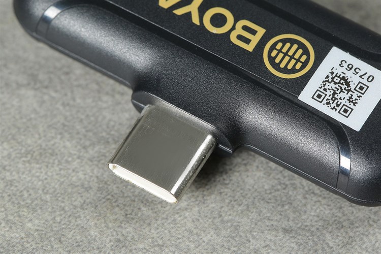 Micro cài áo không dây Type-C BOYA BY-WM3T2-U Màu Đen