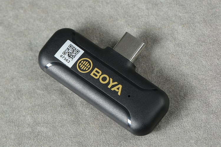 Micro cài áo không dây Type-C BOYA BY-WM3T2-U Màu Đen