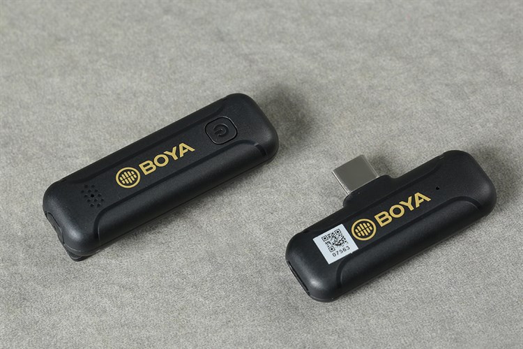 Micro cài áo không dây Type-C BOYA BY-WM3T2-U Màu Đen