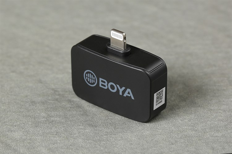 Micro cài áo không dây Lightning BOYA BY-M1LV-D Màu Đen