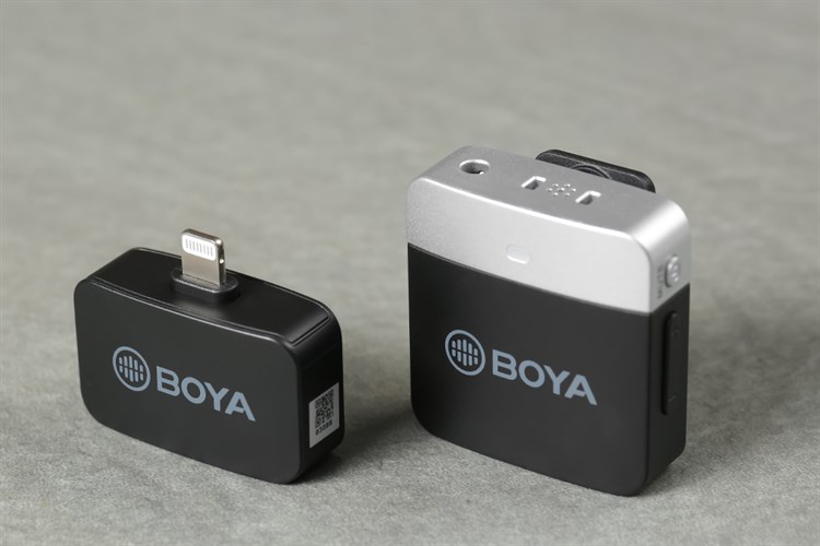 Micro cài áo không dây Lightning BOYA BY-M1LV-D Màu Đen