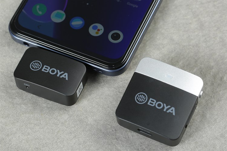 Micro cài áo không dây Type-C BOYA BY-M1LV-U Màu Đen