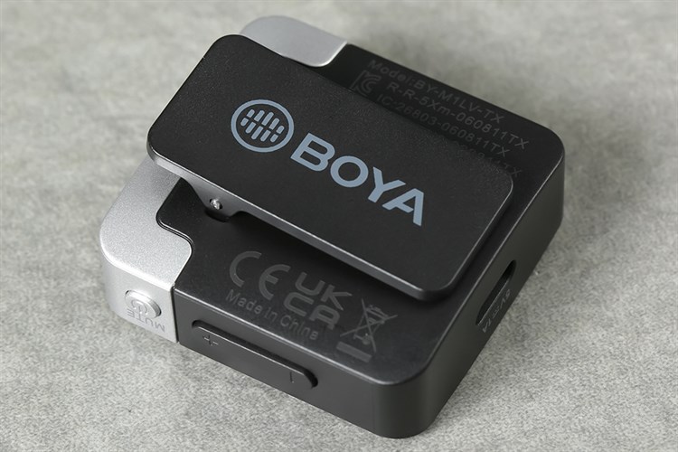 Micro cài áo không dây Type-C BOYA BY-M1LV-U Màu Đen