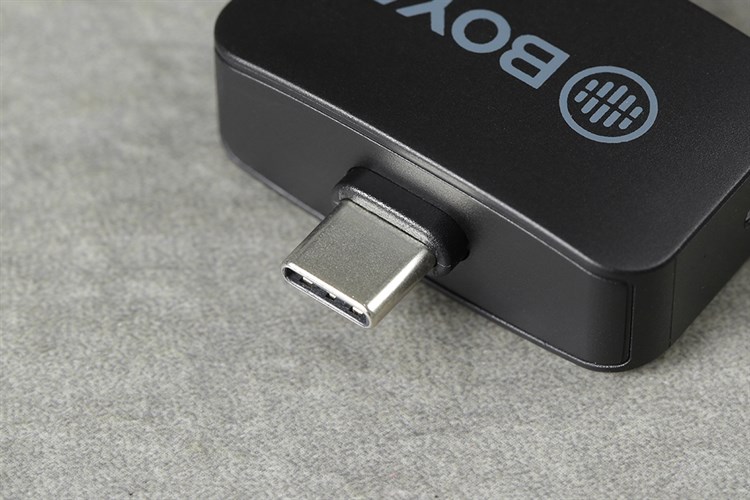 Micro cài áo không dây Type-C BOYA BY-M1LV-U Màu Đen