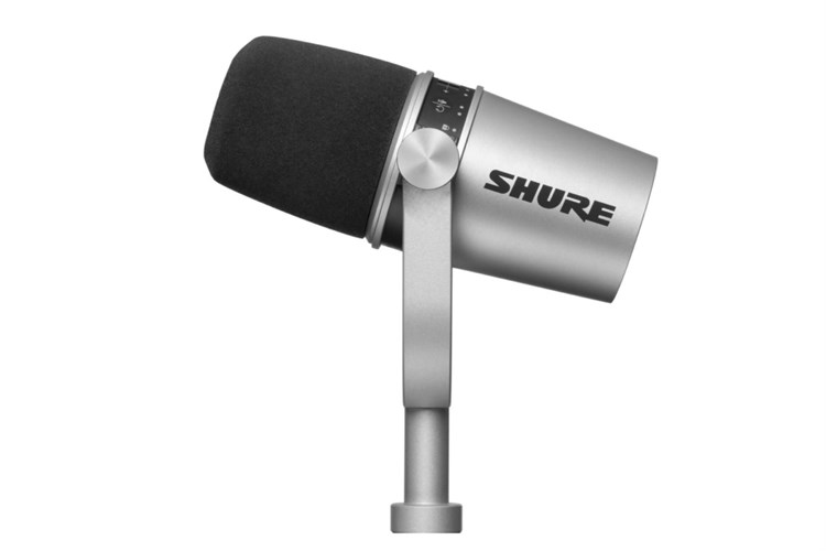 Micro có dây Shure MV7 S Màu Bạc