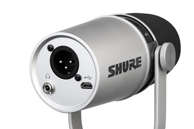 Micro có dây Shure MV7 S Màu Bạc