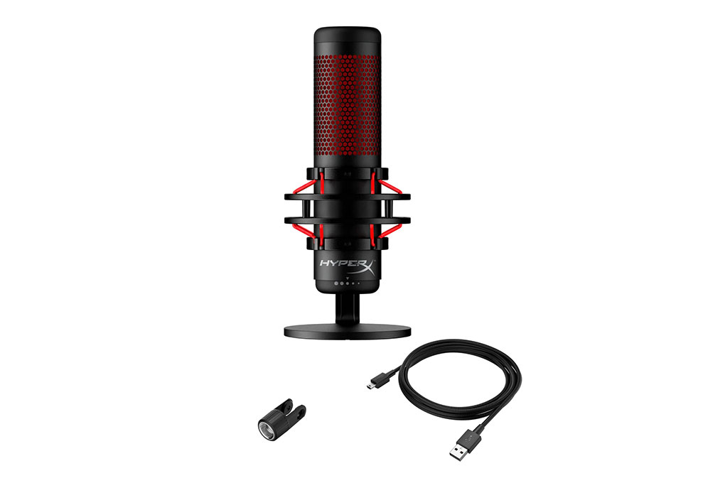 Micro có dây HP HyperX QuadCast Màu Đen
