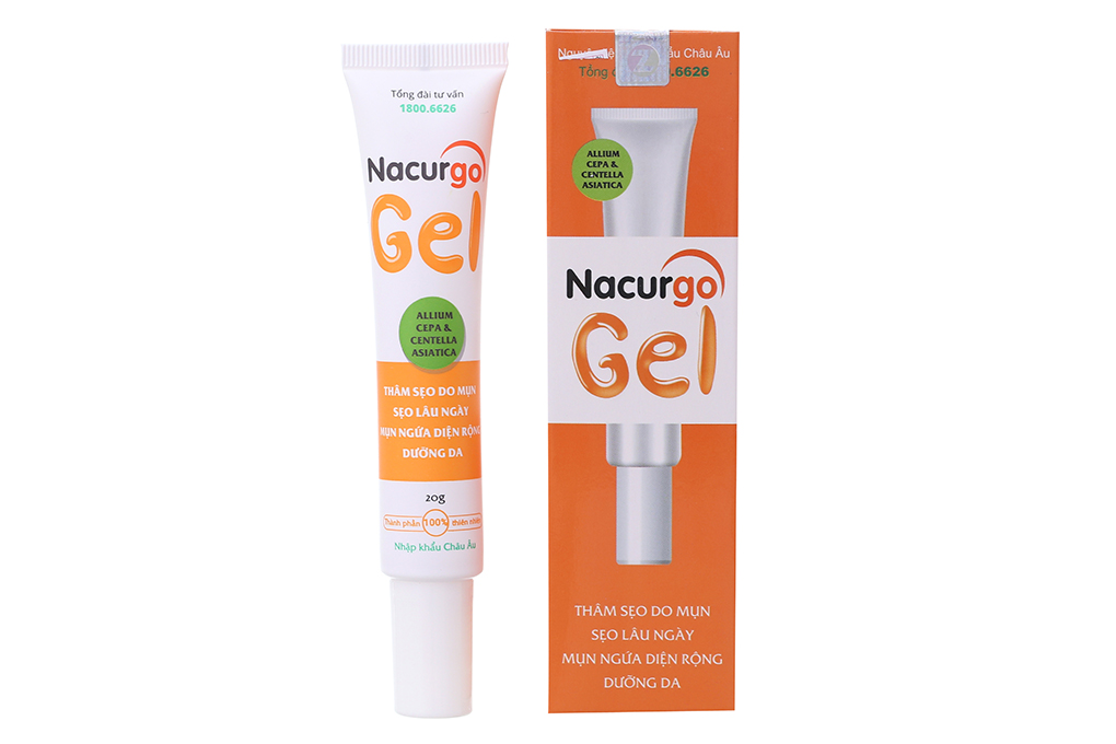 Gel Nacurgo giảm thâm sẹo, ngừa mụn