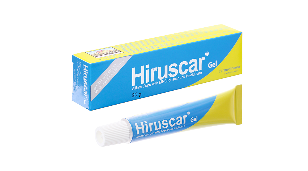 Gel Hiruscar làm mềm và phẳng vết sẹo