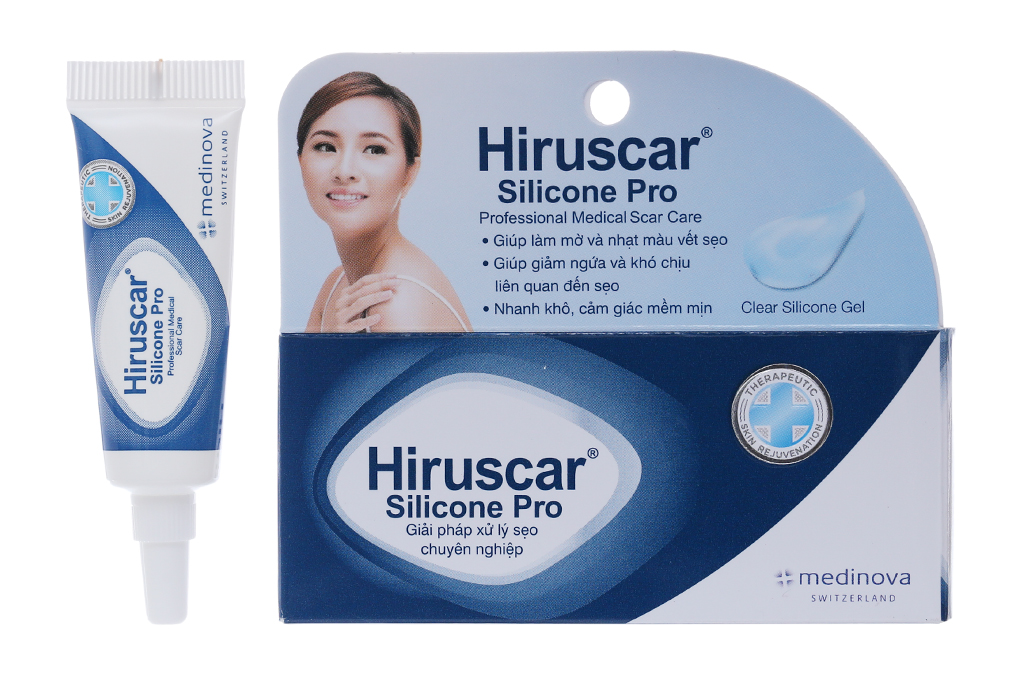 Gel Hiruscar Silicone Pro giảm ngứa, làm mờ sẹo
