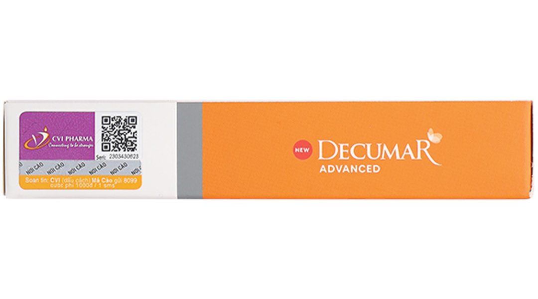 Gel Nano Curcumin Decumar ngừa mụn, mờ thâm sẹo tuýp 20g - 9