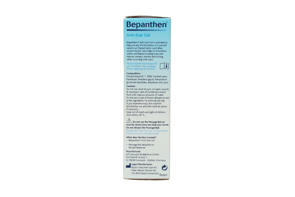 Gel Bepanthen Anti-scar trị sẹo có con lăn massage