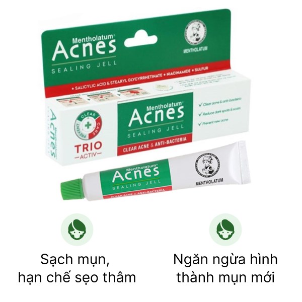 Gel Acnes Sealing Jell hỗ trợ ngừa mụn giảm sẹo thâm tuýp 18g