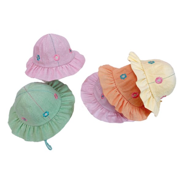 Nón vành cho bé gái Duy Ngọc VBG thêu hoa - Màu ngẫu nhiên - AVAKids.com