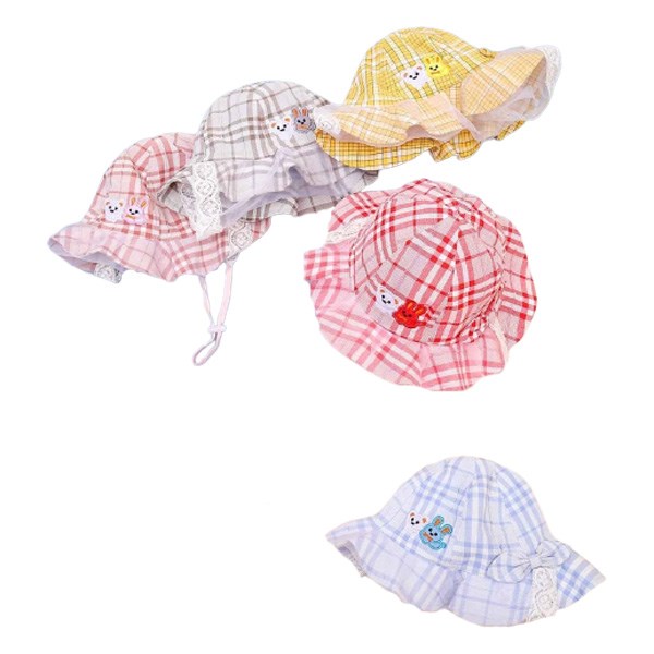Nón vành cho bé gái Duy Ngọc VBG hình thỏ và gấu - Màu ngẫu nhiên - AVAKids.com