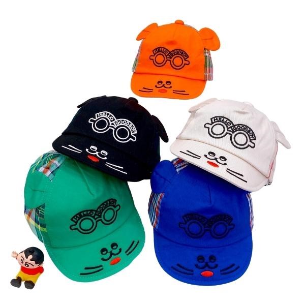 Nón kết cho bé trai Duy Ngọc KBT in hình mèo - Màu ngẫu nhiên - AVAKids.com
