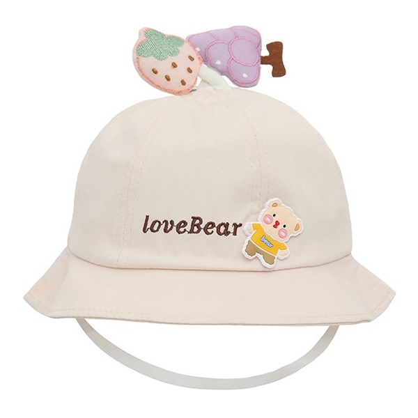 Nón vành cho bé Á Châu Love Bear màu xanh dương - AVAKids.com