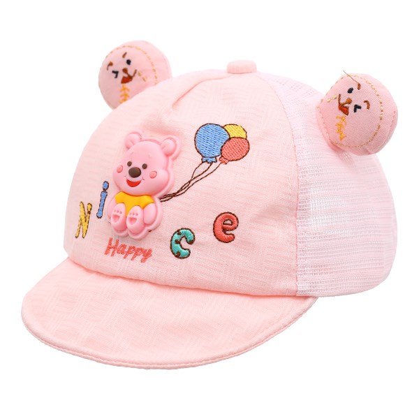 Nón kết cho bé TOP KIDS thêu gấu Happy xanh thời trang - AVAKids.com