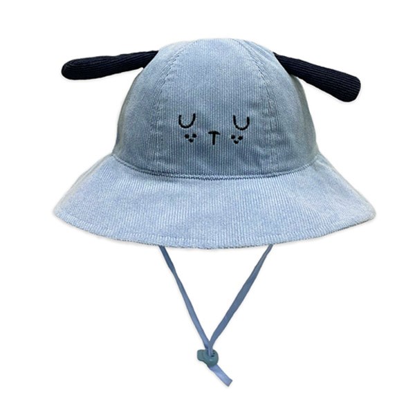 Nón vành cho bé Duy Ngọc nhung thú màu xanh dương chính hãng - AVAKids.com
