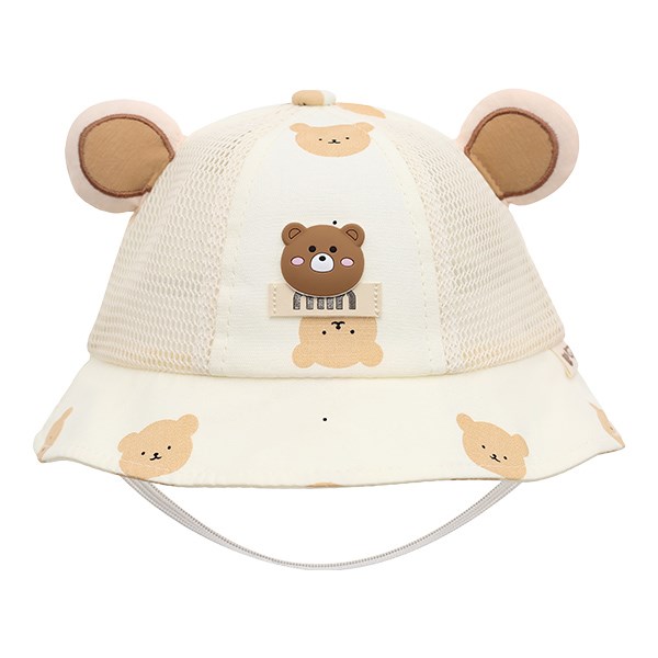 Nón vành cho bé TOP KIDS thêu gấu nâu màu da giá tốt - AVAKids.com