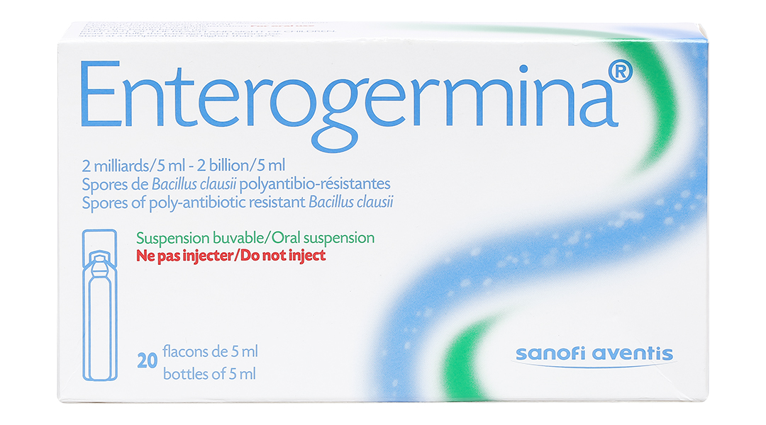 Hỗn dịch men vi sinh Enterogermina 2 tỷ/5ml trị rối loạn tiêu hóa