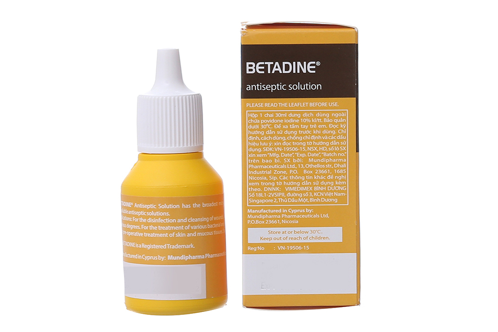 Dung dịch sát khuẩn Betadine 10% ngừa nhiễm khuẩn vết thương