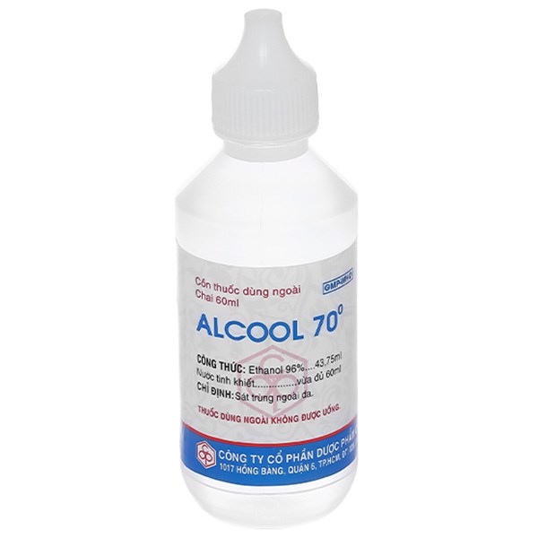 Cồn Alcool 70 độ OPC sát trùng ngoài da