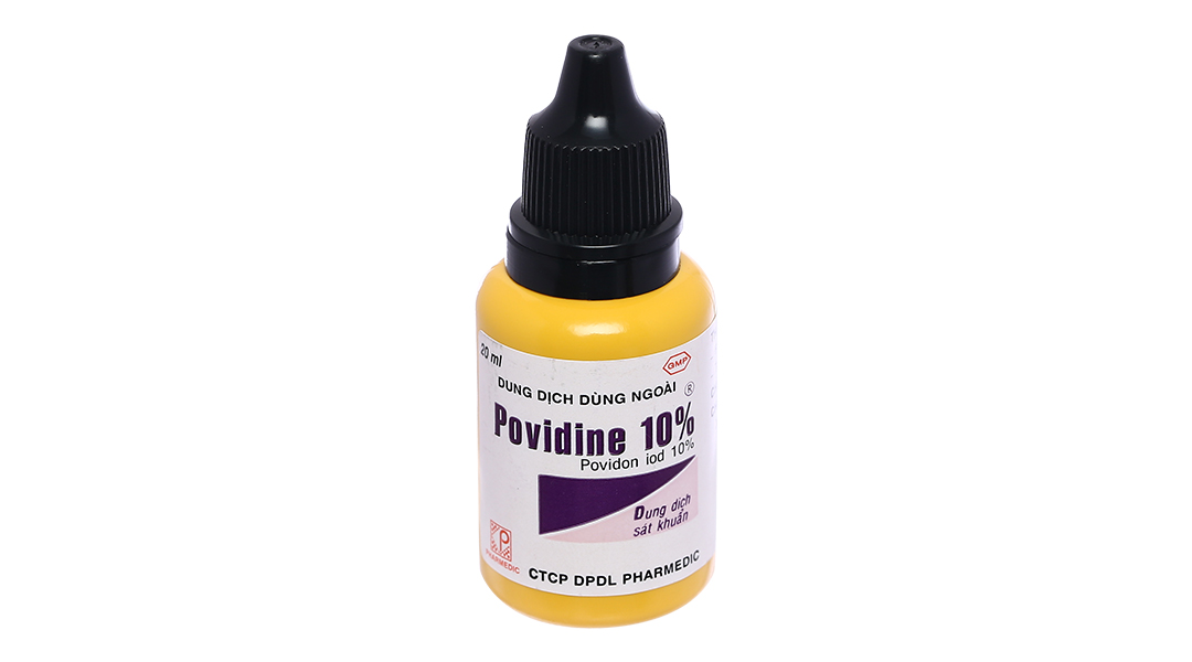 Dung dịch sát khuẩn Povidine 10% ngừa nhiễm khuẩn vết thương