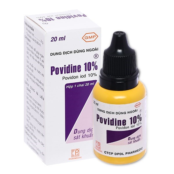 Dung dịch sát khuẩn Povidine 10% ngừa nhiễm khuẩn vết thương