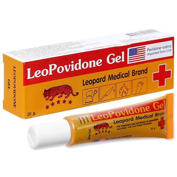 Leopovidone Gel sát khuẩn, sát trùng ngoài da