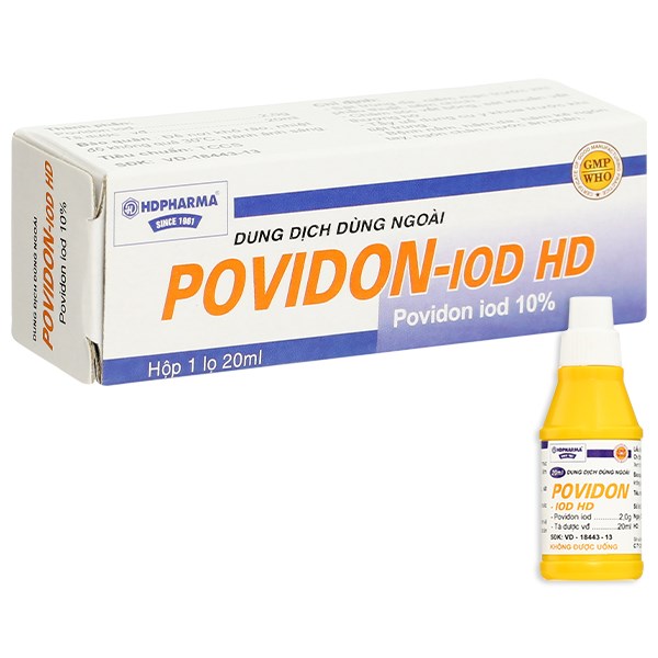 Dung dịch sát khuẩn Povidon-Iod HD 10% sát trùng ngoài da