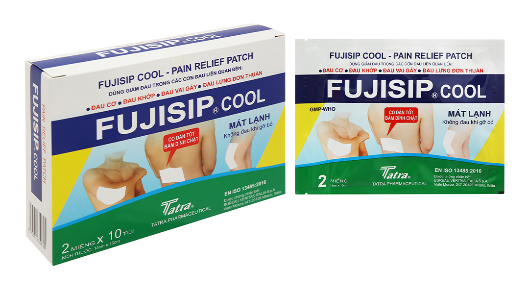 Miếng dán Fujisip Cool giảm đau cơ xương khớp