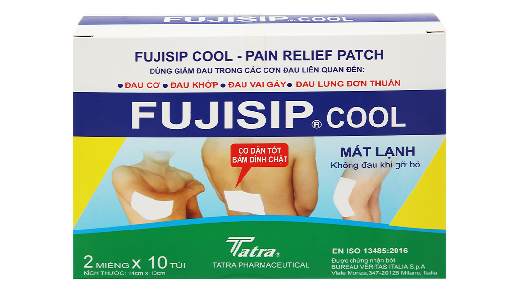 Miếng dán Fujisip Cool giảm đau cơ xương khớp