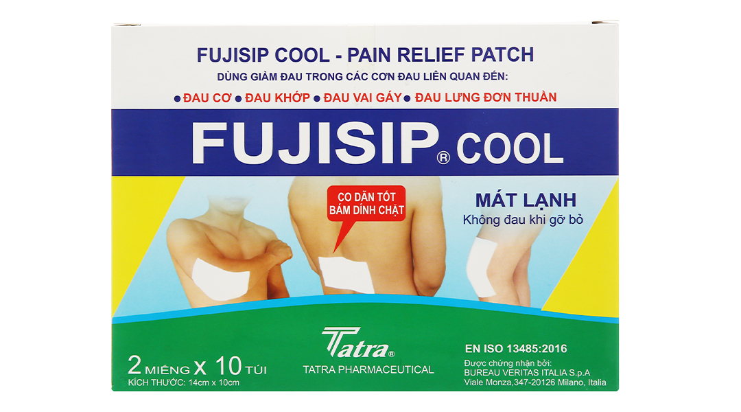 Miếng dán Fujisip Cool giảm đau cơ xương khớp