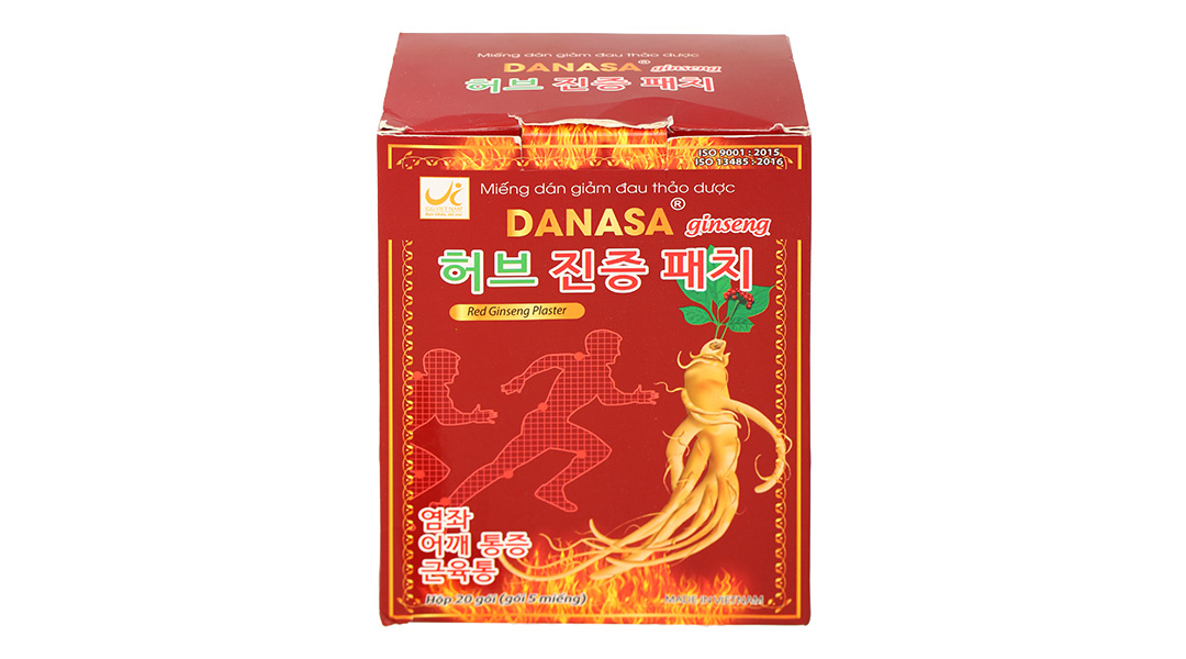 Miếng dán giảm đau thảo dược Danasa ginseng (7.5cm x 10cm)