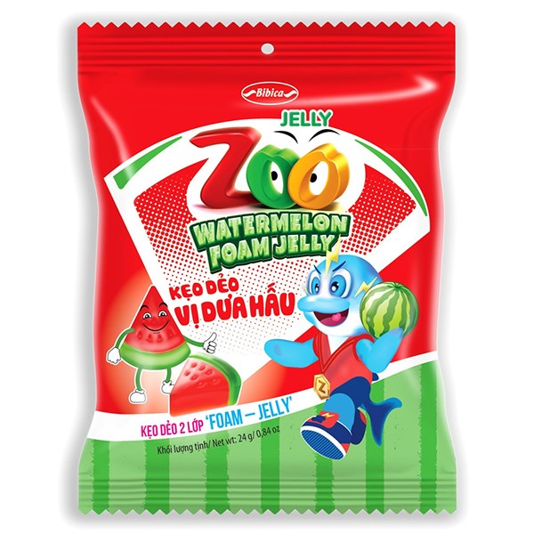 Kẹo dẻo Bibica Zoo hương dưa hấu gói 24g giá tốt, chính hãng - AVAKids.com