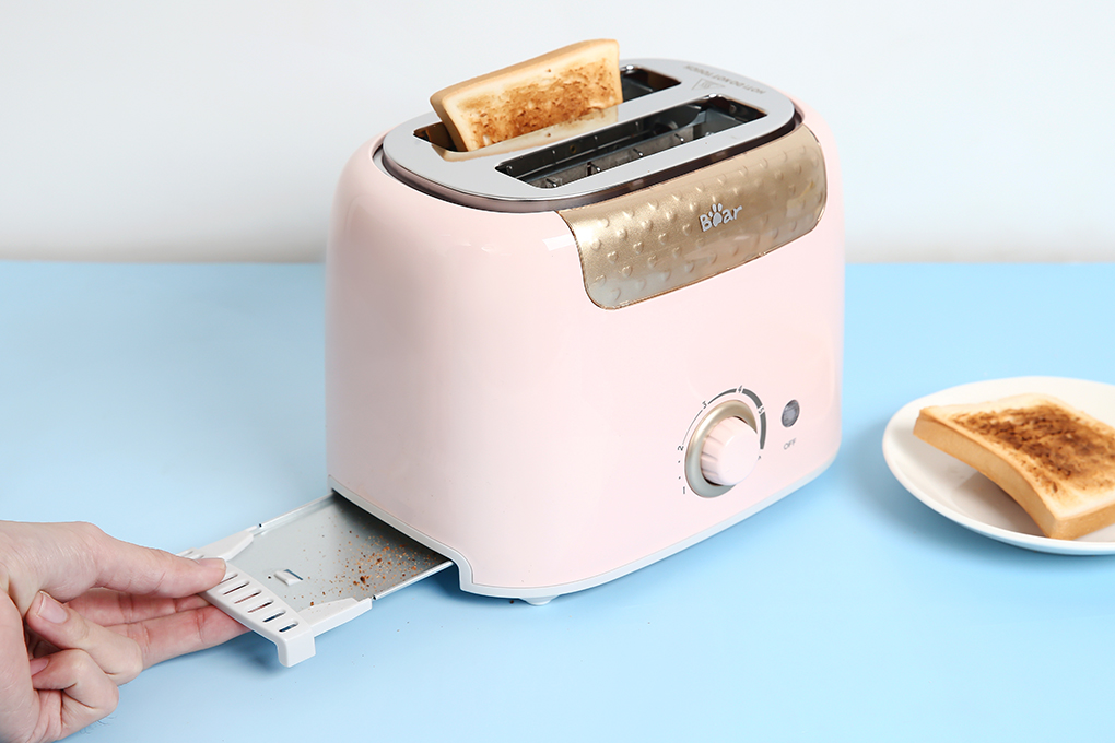 Máy nướng bánh mì Bear DSL-601 Màu Hồng