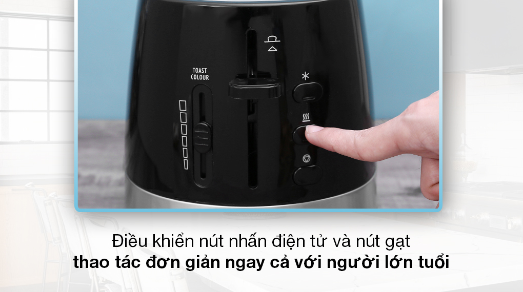 Máy nướng bánh mì Delonghi CTLA2103.BK