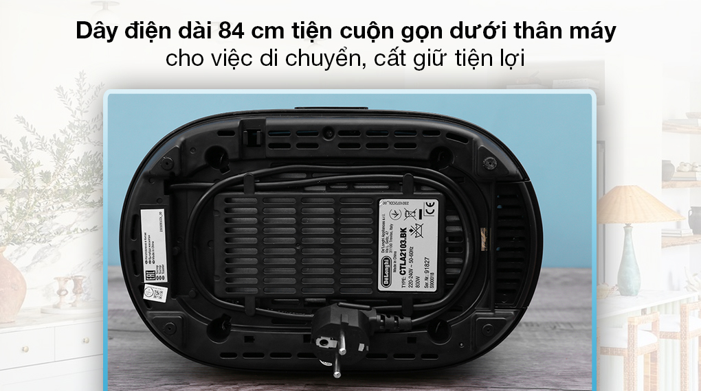 Máy nướng bánh mì Delonghi CTLA2103.BK