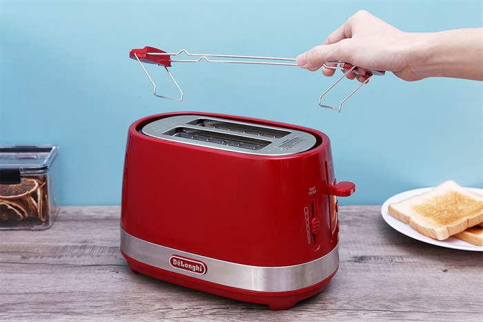 Máy nướng bánh mì Delonghi CTLA2103.R Màu Đỏ