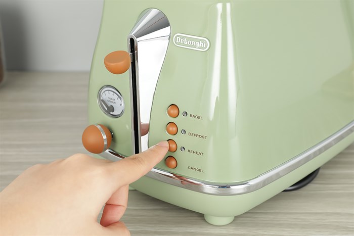 Máy nướng bánh mì Delonghi CTOV2103.GR Màu Xanh rêu