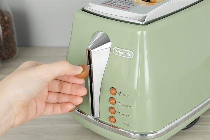 Máy nướng bánh mì Delonghi CTOV2103.GR Màu Xanh rêu