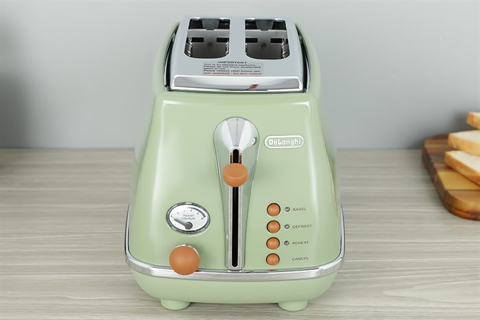 Máy nướng bánh mì Delonghi CTOV2103.GR Màu Xanh rêu
