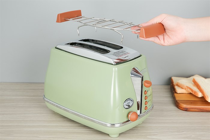 Máy nướng bánh mì Delonghi CTOV2103.GR Màu Xanh rêu
