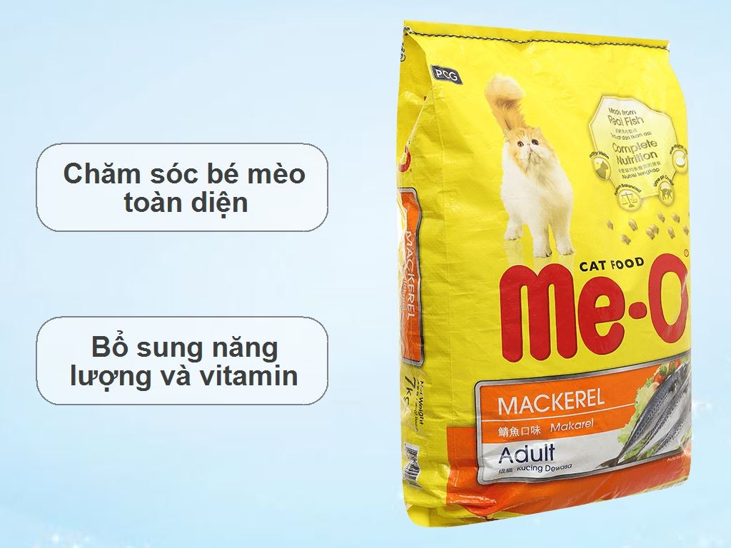 Thức ăn cho mèo trưởng thành Me-O vị cá thu túi 7kg 2